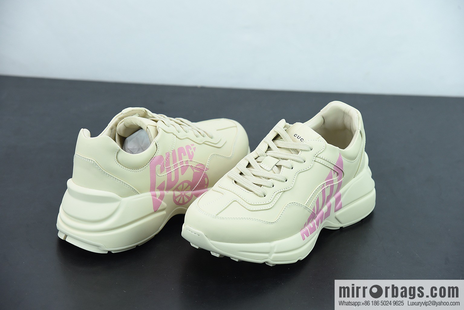 Gucci Gucci Rhyton Vintage leather (fabric) horny Vintage dad casual sports jogging shoes