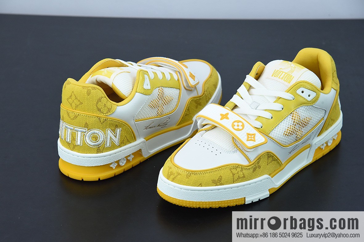 LV/Louis Vuitton 2022S limited, official latest color scheme Men's Trainer sneakers