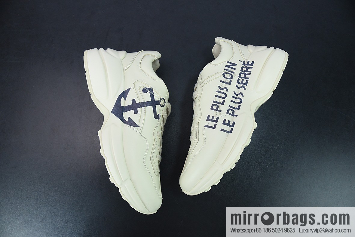 G05H6 Gucci Rhyton Vintage Trainer Sneaker Gucci Daddy Shoes