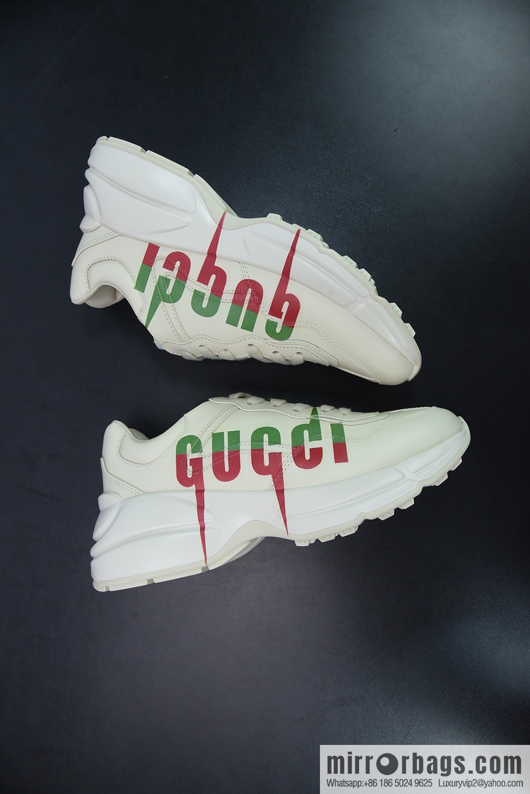 G05H6 Gucci Rhyton Vintage Trainer Sneaker Gucci Daddy Shoes