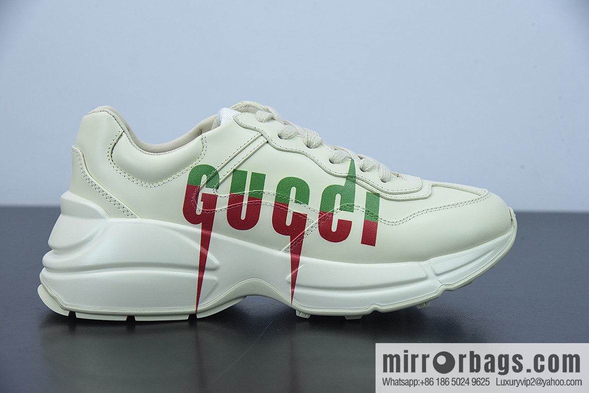 G05H6 Gucci Rhyton Vintage Trainer Sneaker Gucci Daddy Shoes