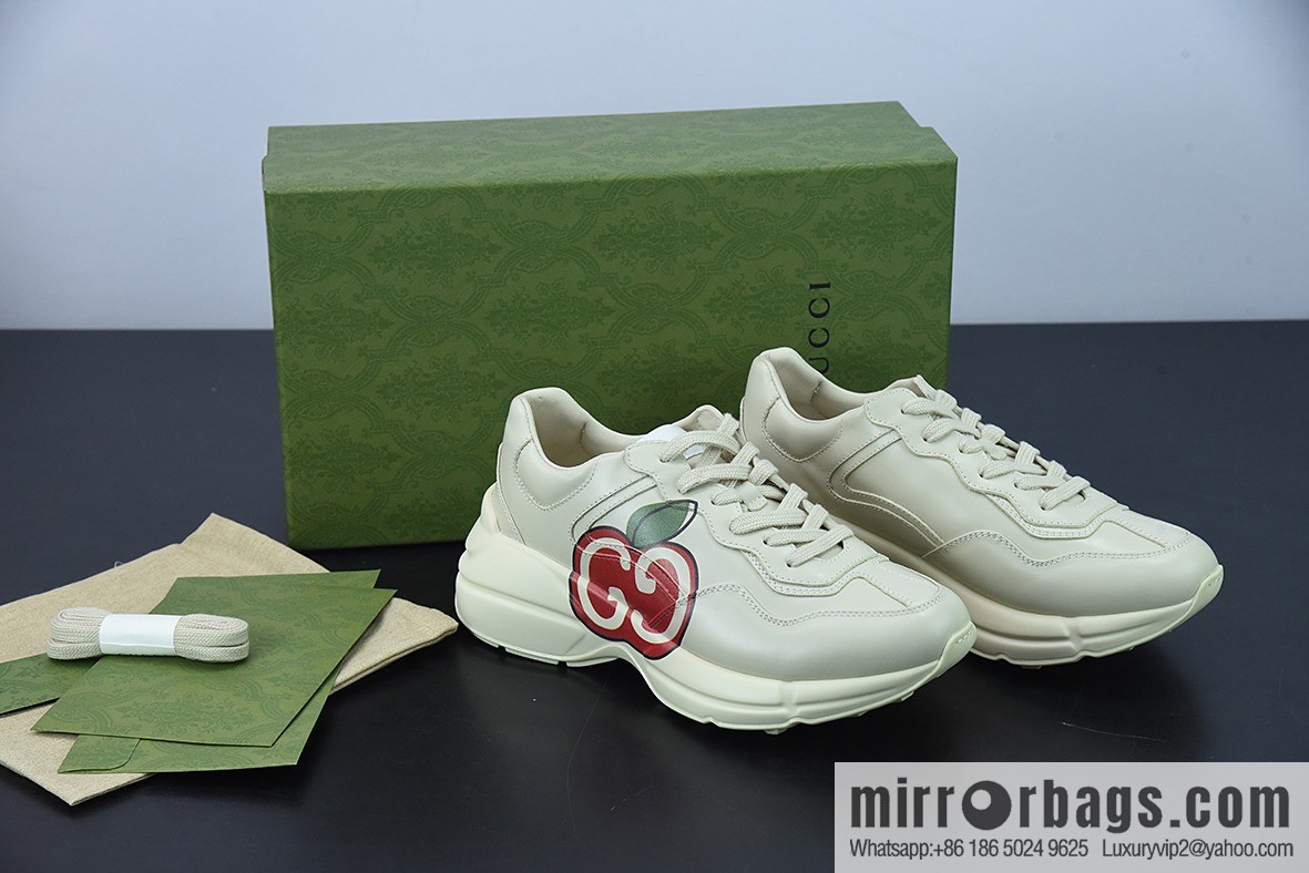 G05H6 Gucci Rhyton Vintage Trainer Sneaker Gucci Daddy Shoes