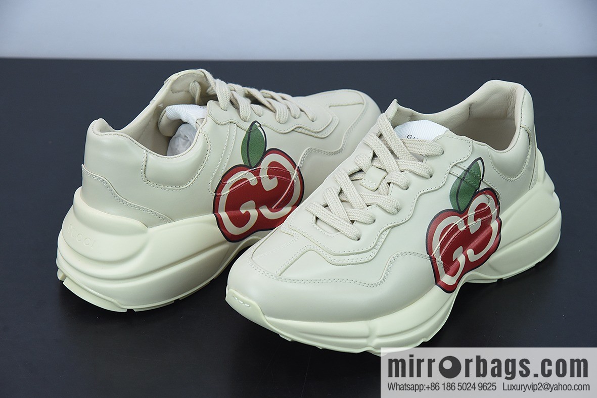G05H6 Gucci Rhyton Vintage Trainer Sneaker Gucci Daddy Shoes