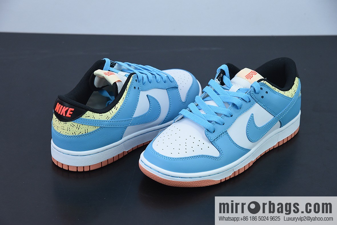 H03K5 pure original Kyrie Irving x NK Dunk Low Kyrie Irving white and blue low-top casual sports skateboard shoes, item number: DN4179-400