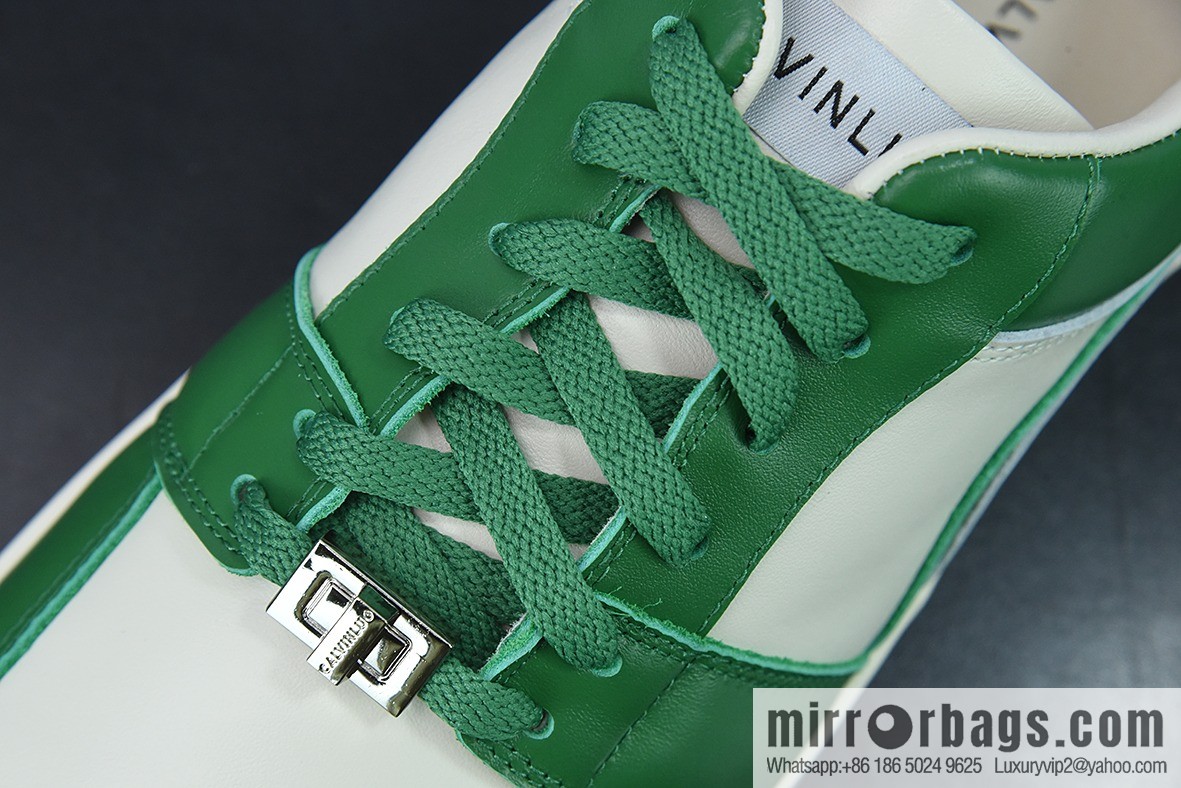 CALVINLUO granular first layer leather upper material #back help inner package soft calfskin low top sneakers