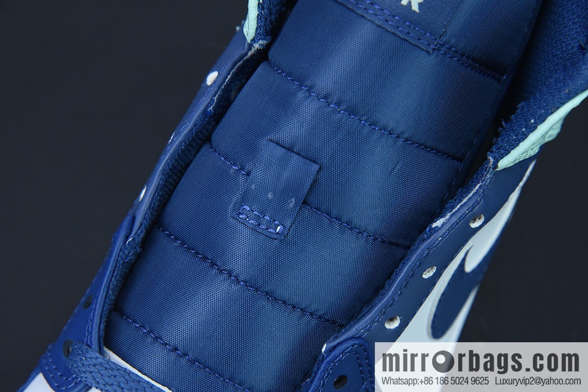 D01D4 Pure Original NK Air Jordan 1 Mid AJ1 Blue Mint, Joe 1 Zhongbang Culture Basketball Shoes, Item Number: 554724-413