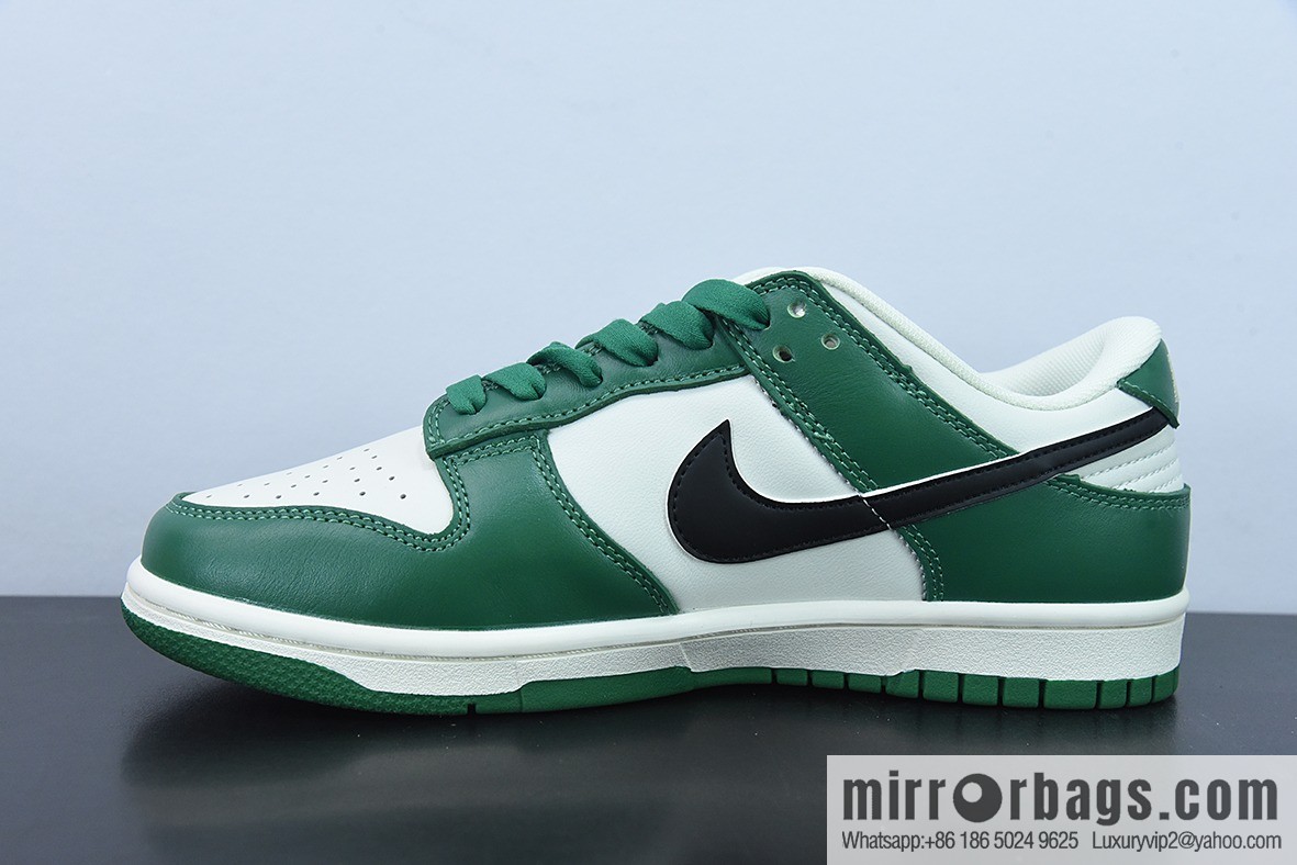 H03N4 Nike SB Dunk Low black hook, green and white low-top sports running shoes SKU: DR9654-100
