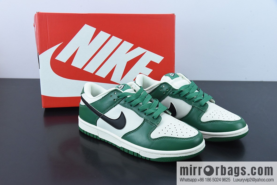 H03N4 Nike SB Dunk Low black hook, green and white low-top sports running shoes SKU: DR9654-100