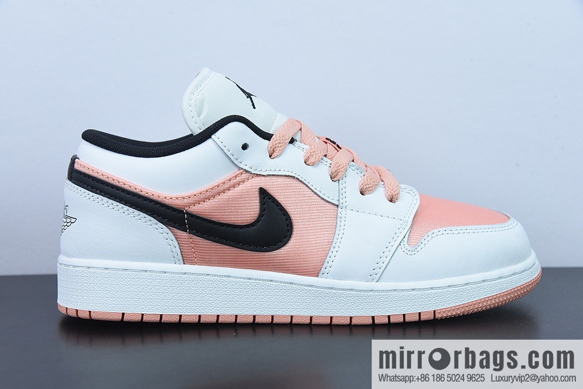 Air Jordan 1 Low white powder black aj1 low help series item number: DM8960-801