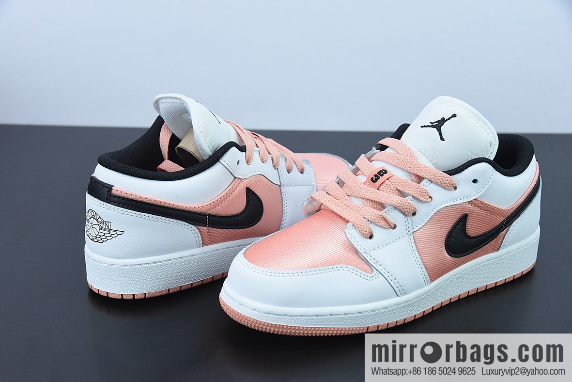 Air Jordan 1 Low white powder black aj1 low help series item number: DM8960-801