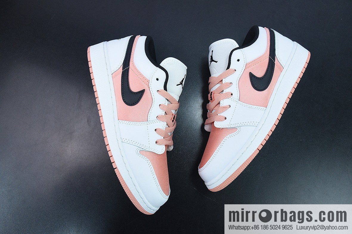 Air Jordan 1 Low white powder black aj1 low help series item number: DM8960-801