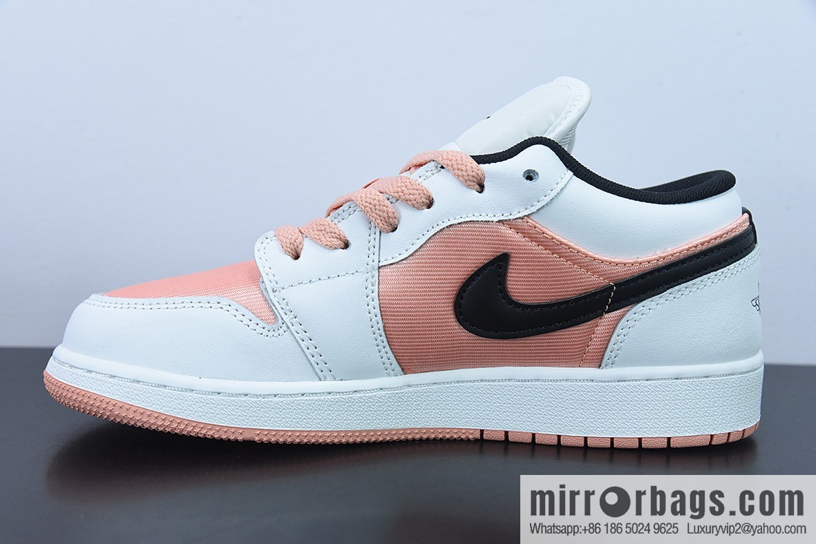 Air Jordan 1 Low white powder black aj1 low help series item number: DM8960-801