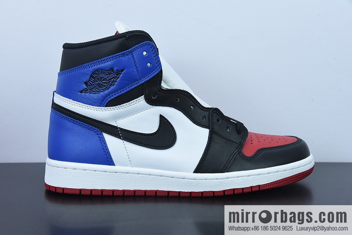 L00H6 Air Jordan 1 TOP3 AJ1 black and red mandarin duck AJ1 high-top basketball shoes, item number: 555088-026