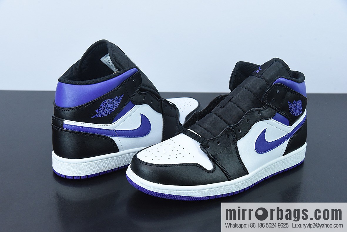 Original NK Air Jordan 1 Mid AJ1 Joe 1 culture basketball shoes, item number: 554724 095