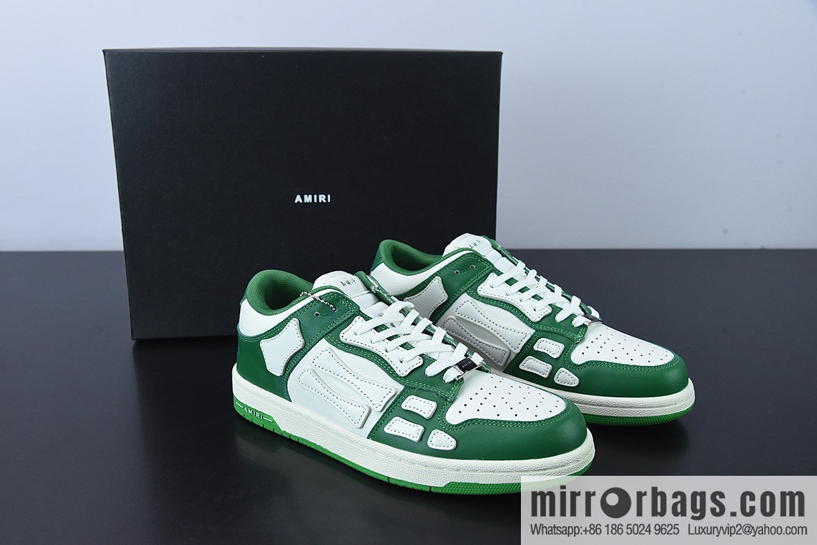 G03H4 AMIRI 21SS SKEL-TOP Bone Low Top