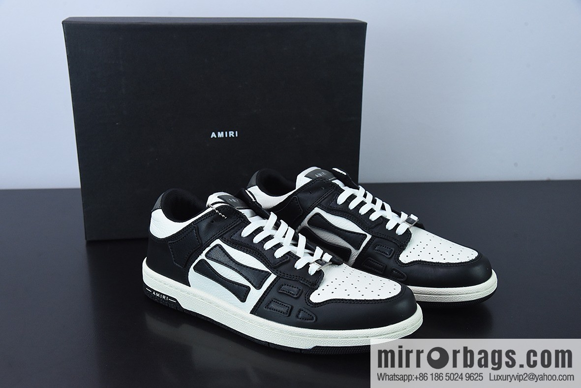 G03H4 AMIRI 21SS SKEL-TOP Bone Low Top