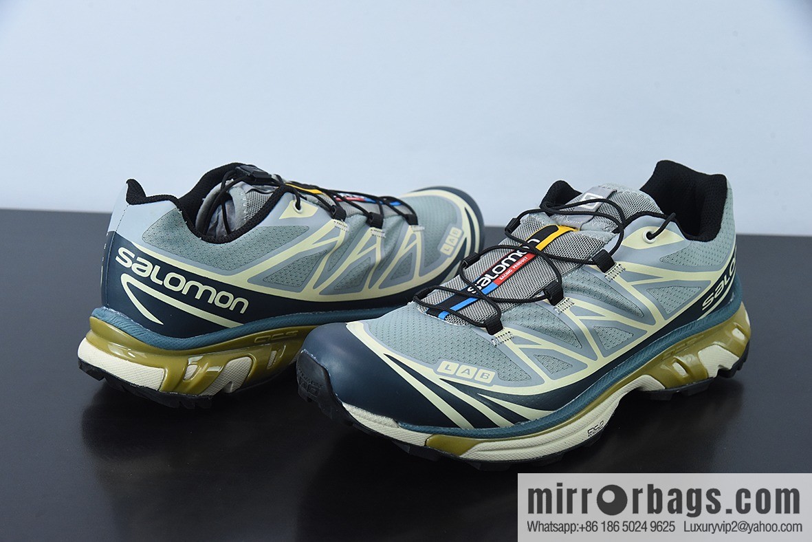 Salomon Salomon XT-6 Mist Blue Vintage Functional Trend Casual Running Shoes 414551