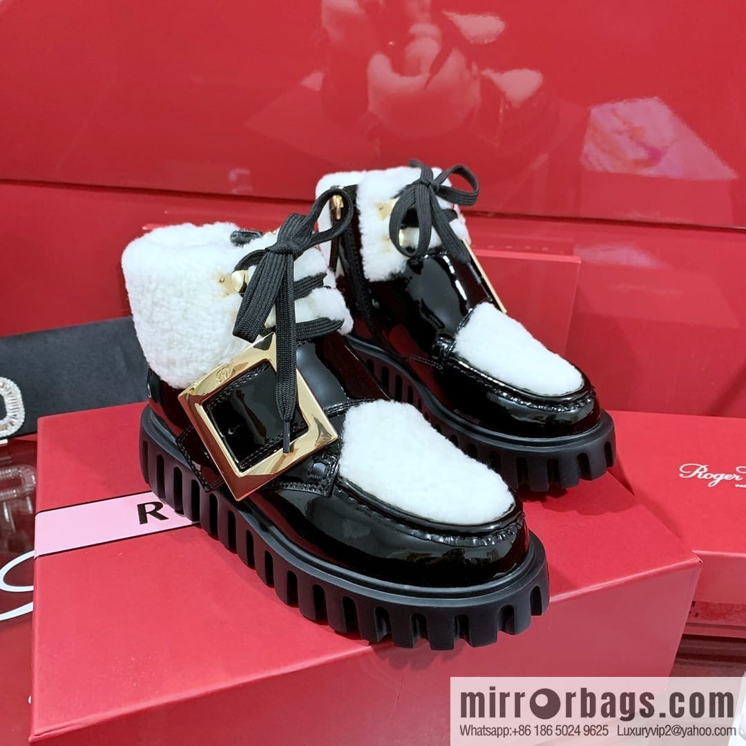 Roger Vivier official website 2022 winter launched RV wool snow boots