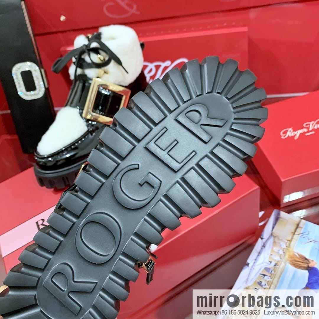 Roger Vivier official website 2022 winter launched RV wool snow boots