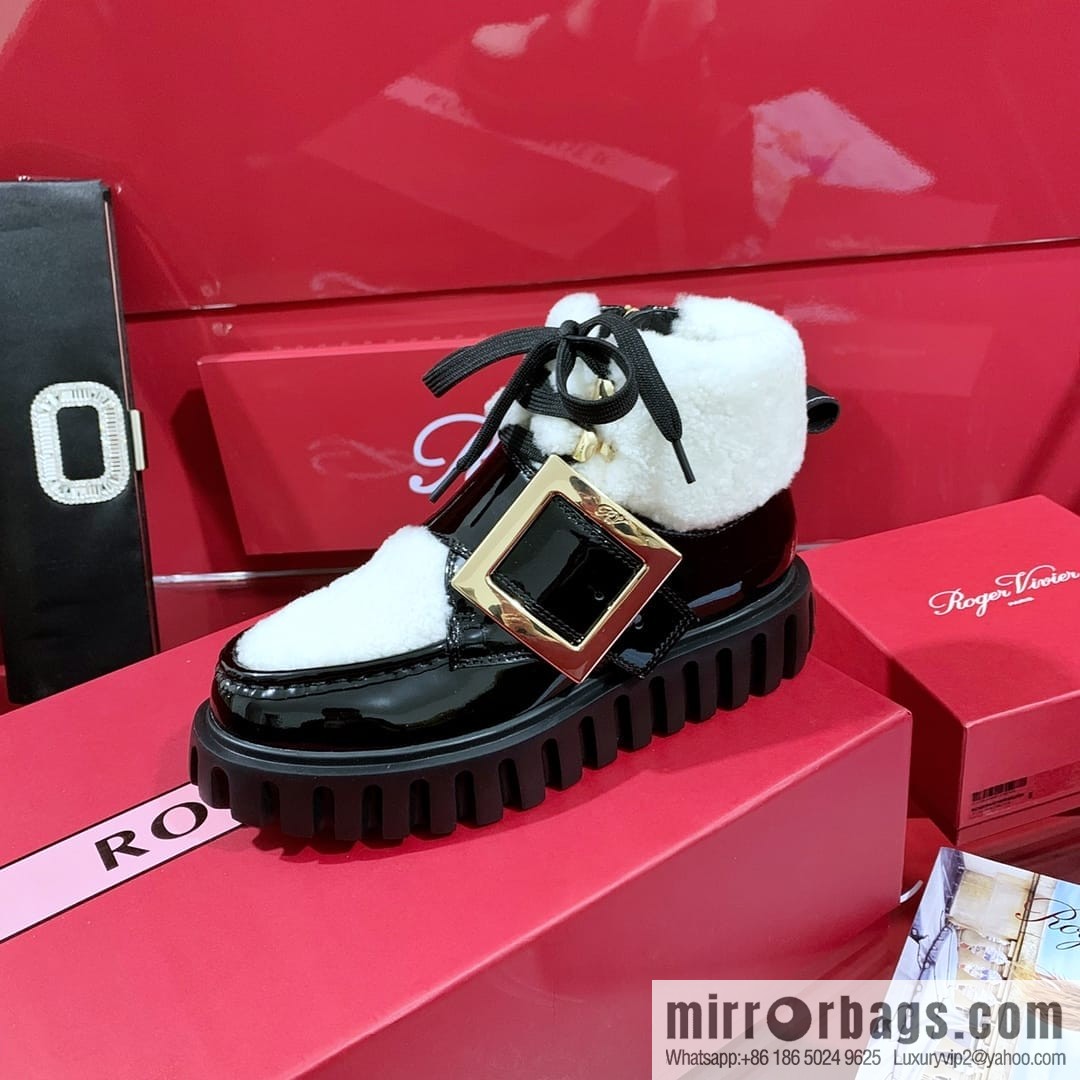 Roger Vivier official website 2022 winter launched RV wool snow boots