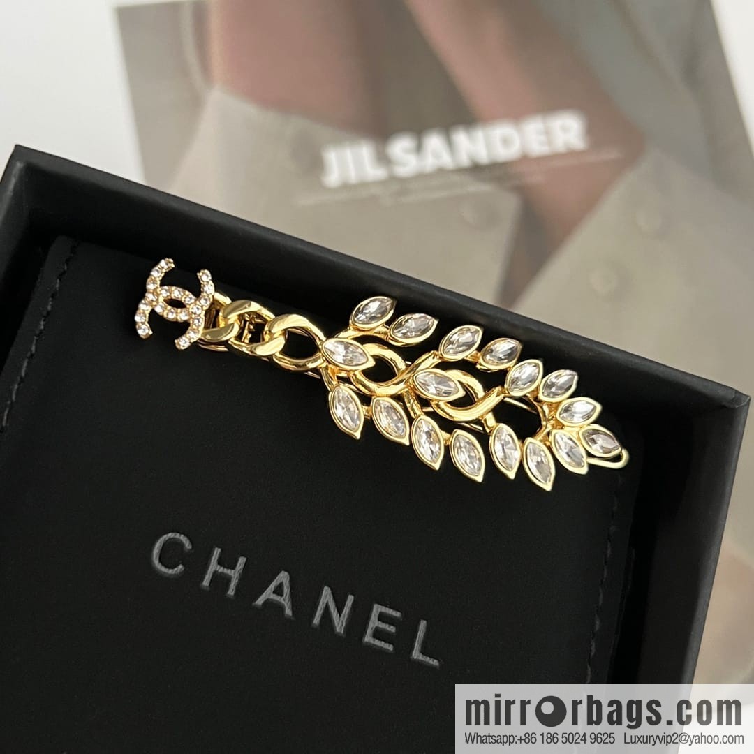 New Chanel double c gold wheat ear hairpin hairpin