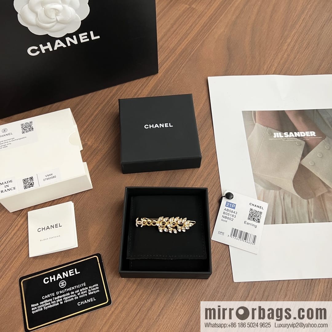 New Chanel double c gold wheat ear hairpin hairpin