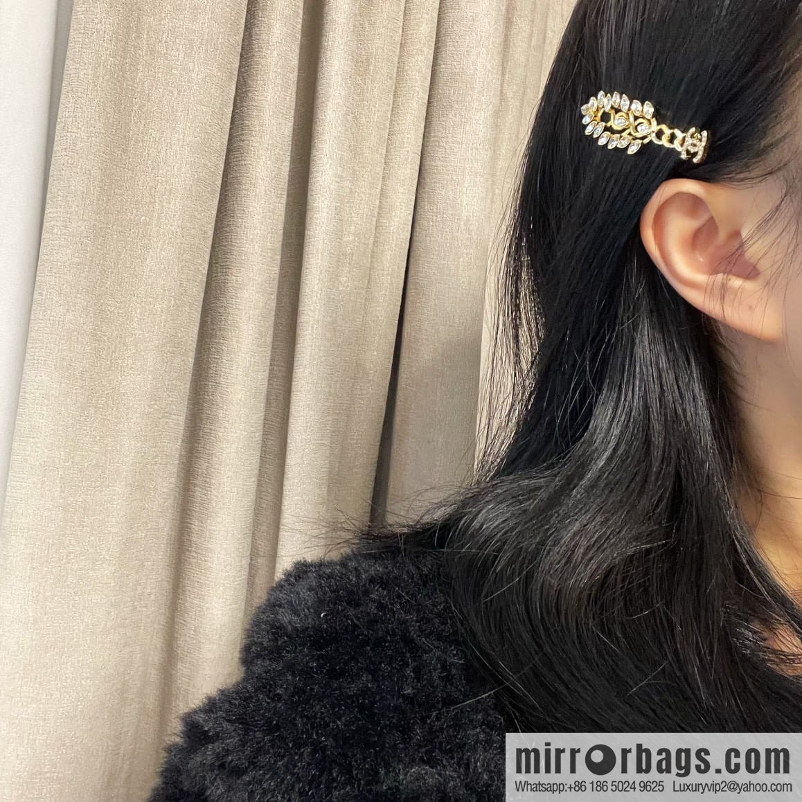 New Chanel double c gold wheat ear hairpin hairpin