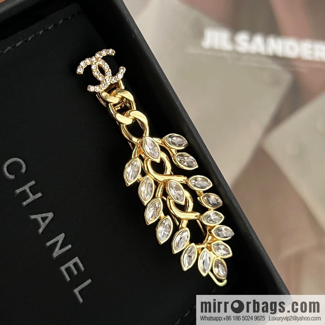 New Chanel double c gold wheat ear hairpin hairpin