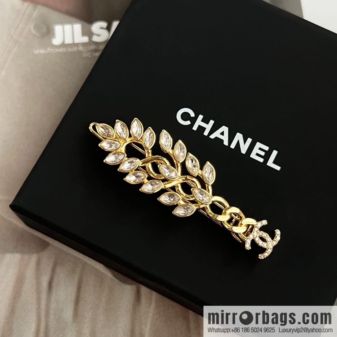 New Chanel double c gold wheat ear hairpin hairpin