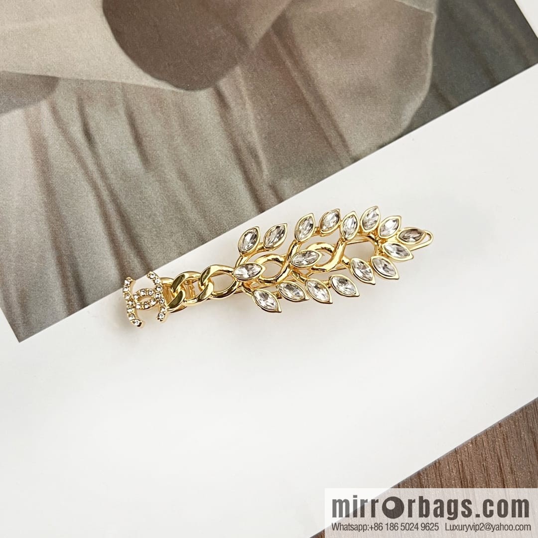 New Chanel double c gold wheat ear hairpin hairpin