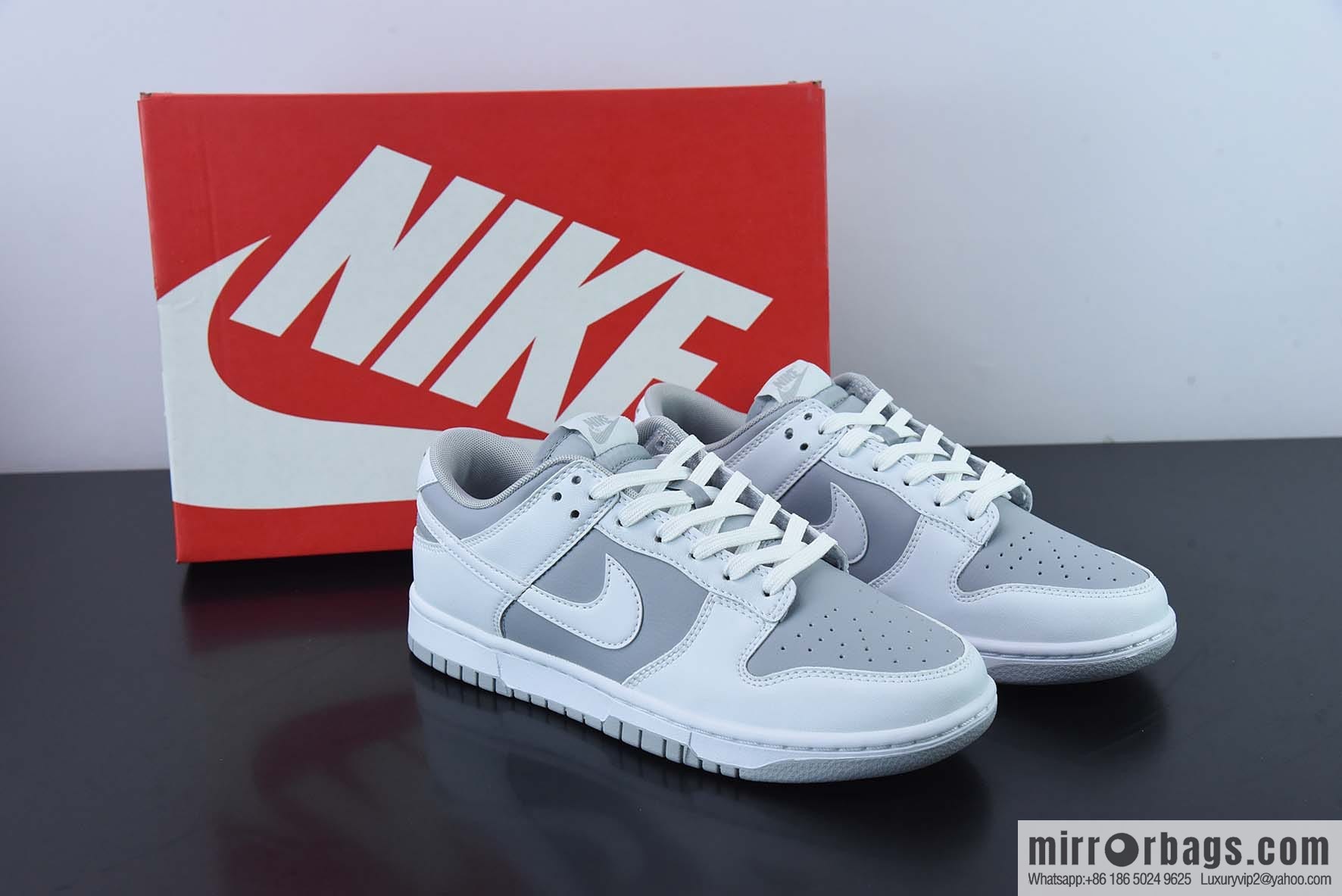 Nike Dunk Low Nike Gray White Low Top Vintage Casual Board Shoes DJ6188-003