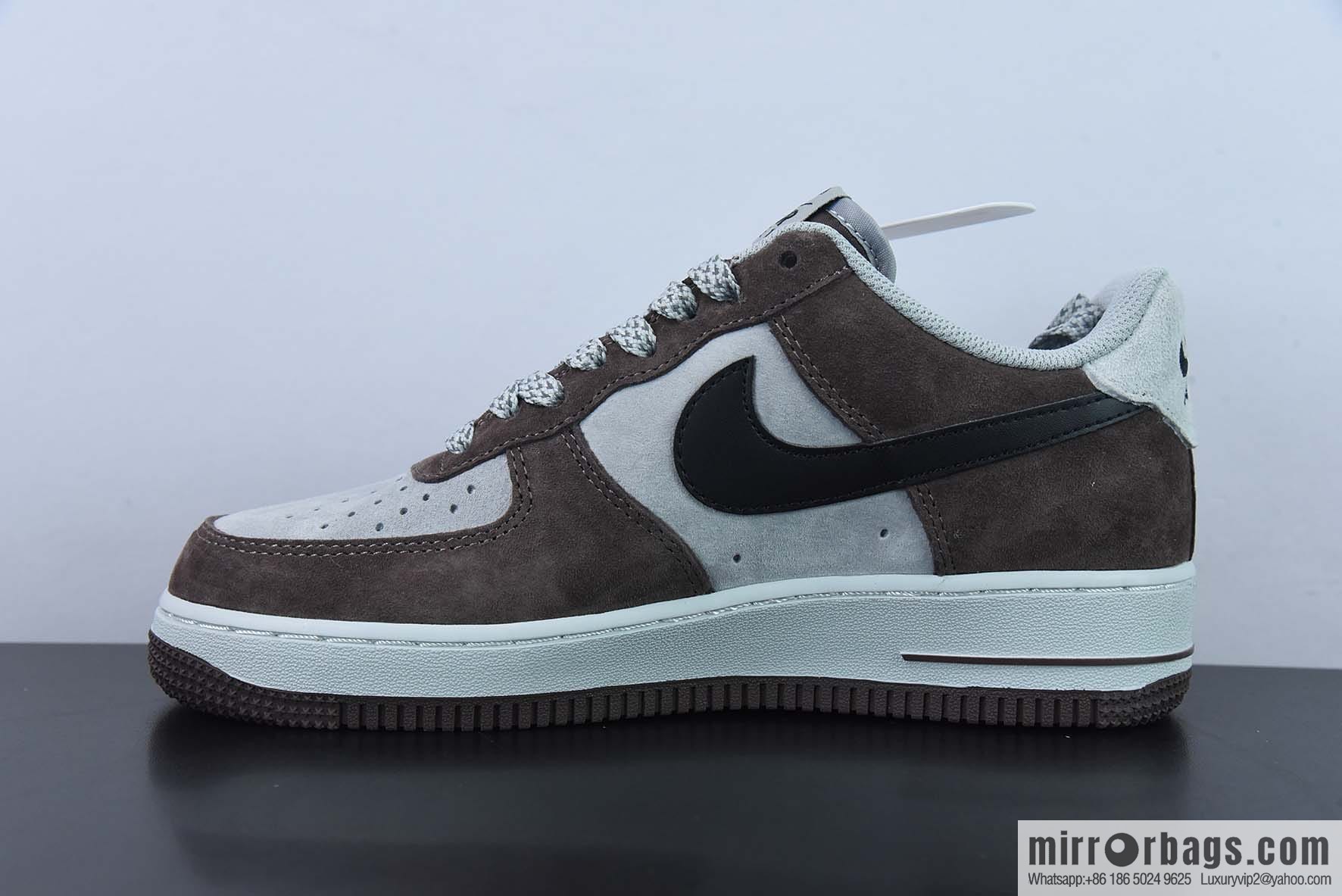 AKIRA × Nike Air Force 1 Low '07 Mocha Black, Gypsy color scheme Air Force No. 1 low-top casual board shoes, item number: DC3366-323