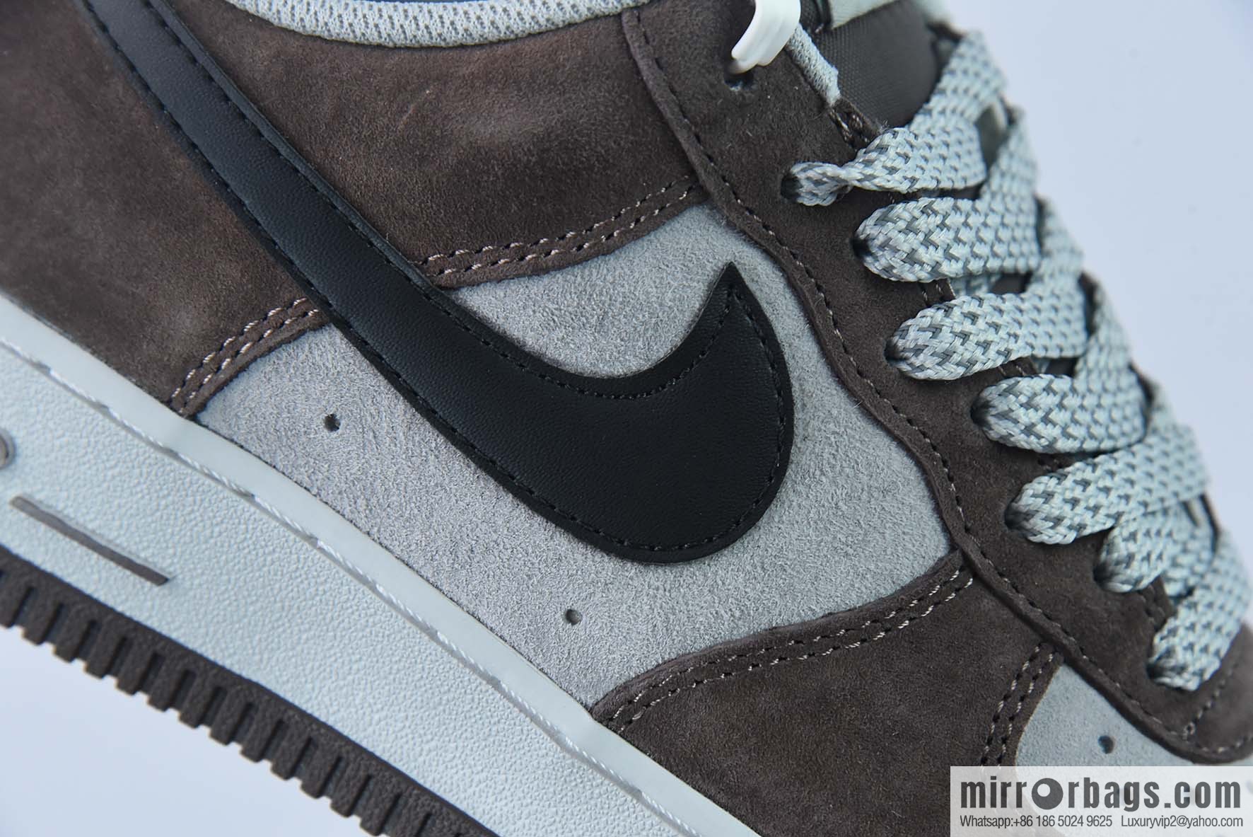 AKIRA × Nike Air Force 1 Low '07 Mocha Black, Gypsy color scheme Air Force No. 1 low-top casual board shoes, item number: DC3366-323