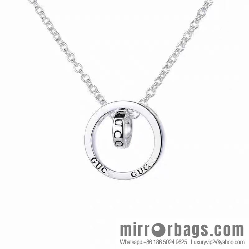 New Gucci Gucci His & Hers double ring necklace