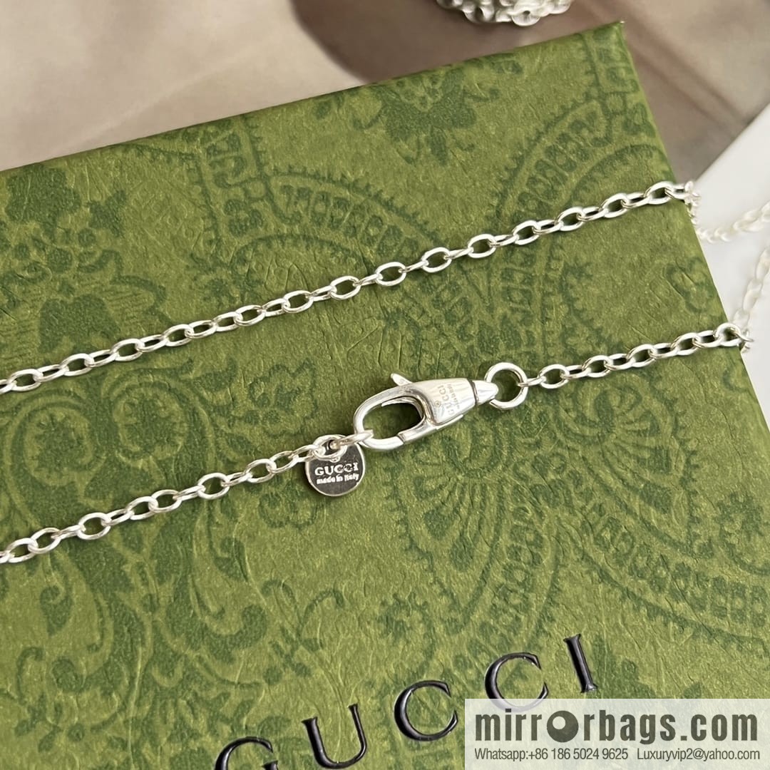 New Gucci Gucci His & Hers double ring necklace