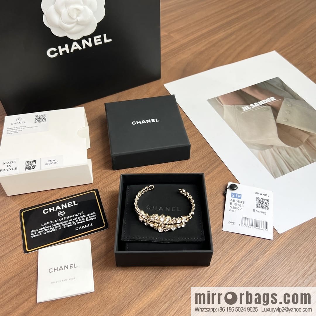 New ☑️ Chanel Double C Full Diamond Opening Bracelet