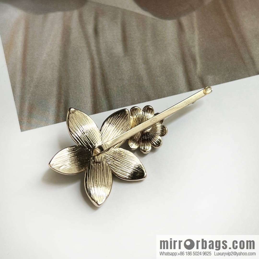 New ☑️ Chanel double c black flower hairpin hairpin