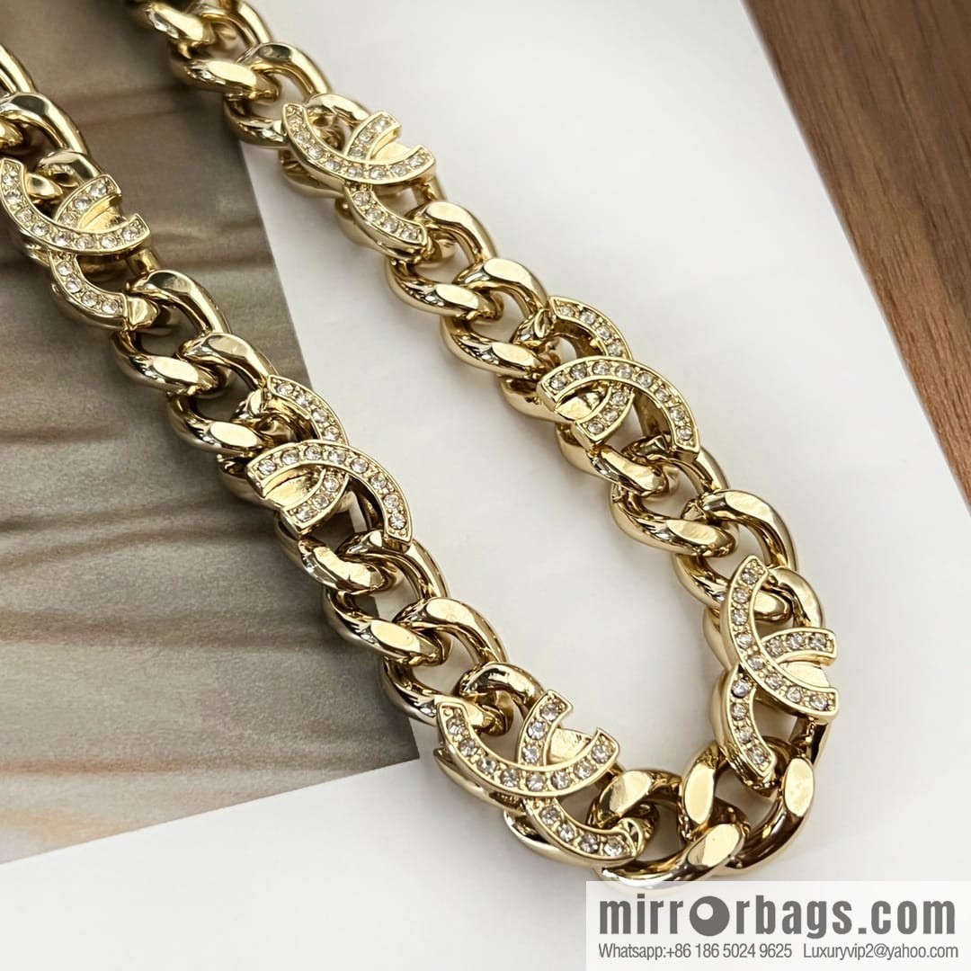 New ☑️ Chanel semi-double c chain strap bracelet necklace
