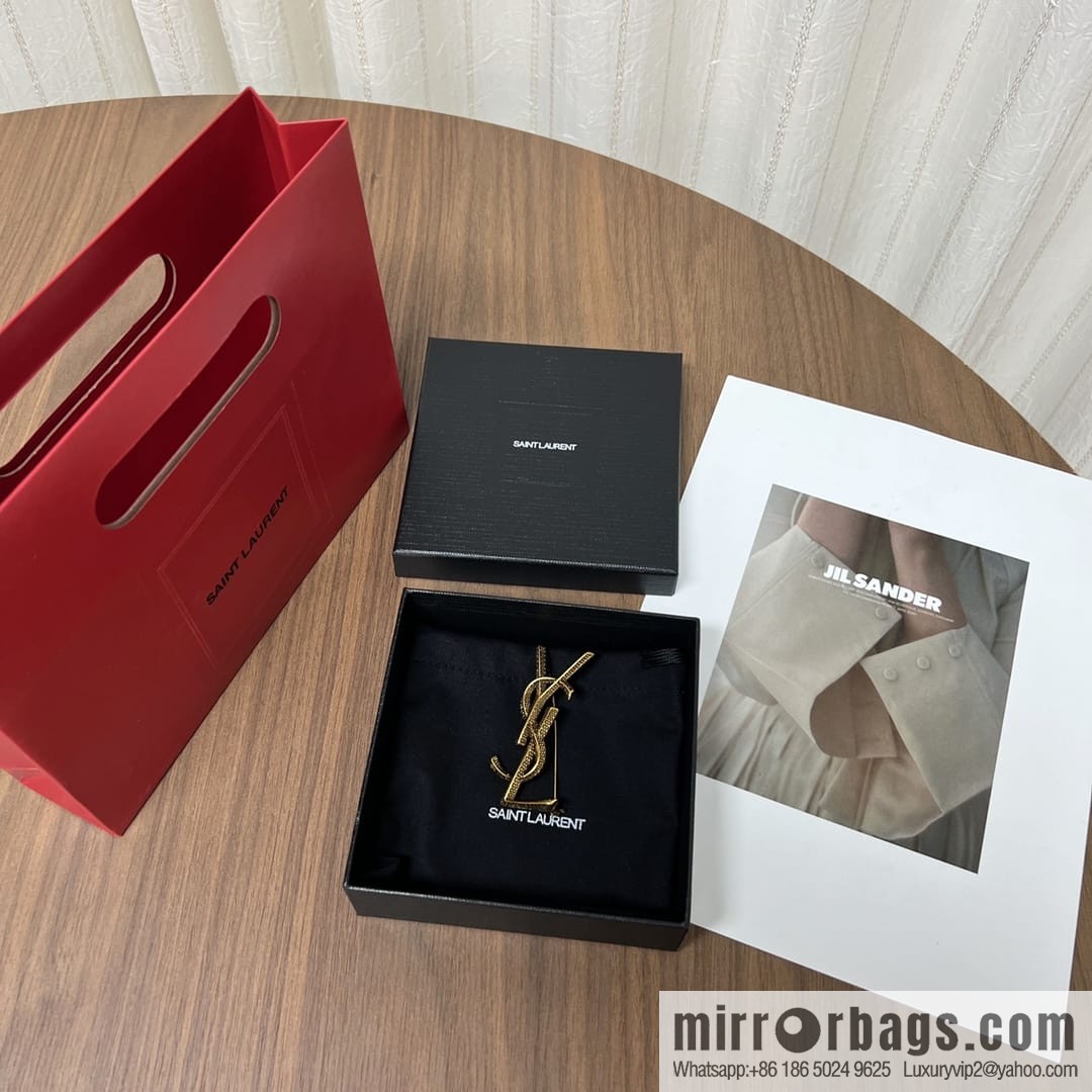 Saint Laurent YSL brooch