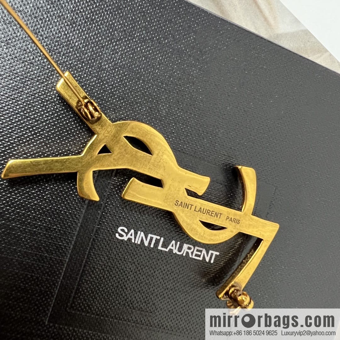 Saint Laurent YSL brooch