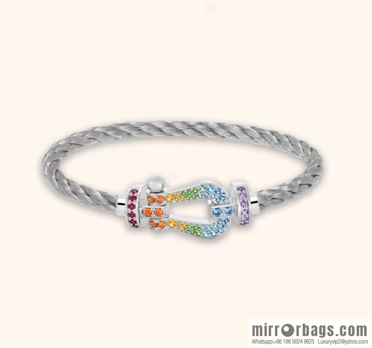 Fred limited edition colored diamond bracelet