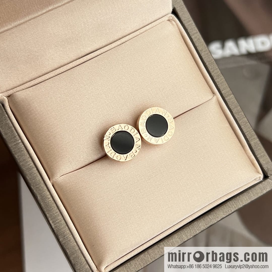 BVLGARI Bulgari round cake earrings