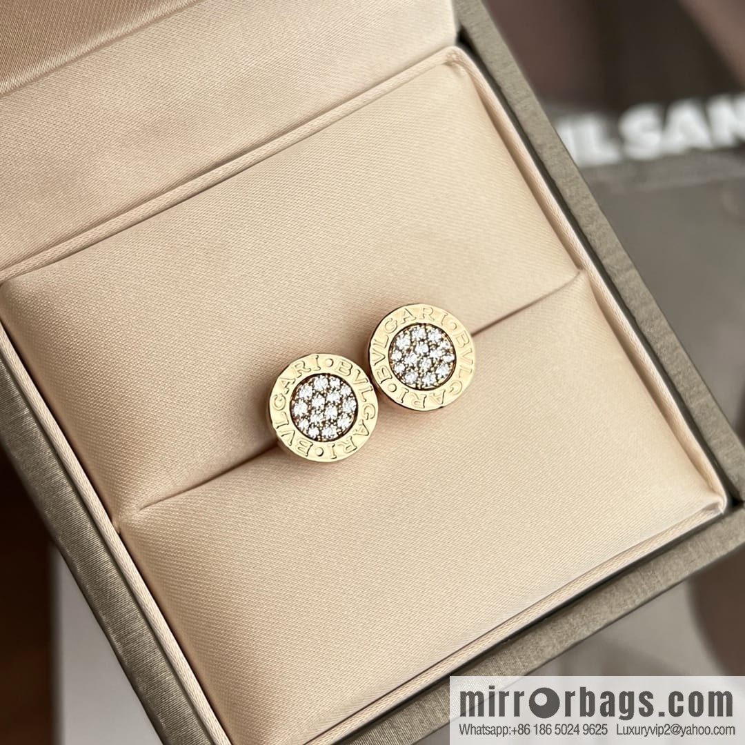 BVLGARI Bulgari round cake earrings