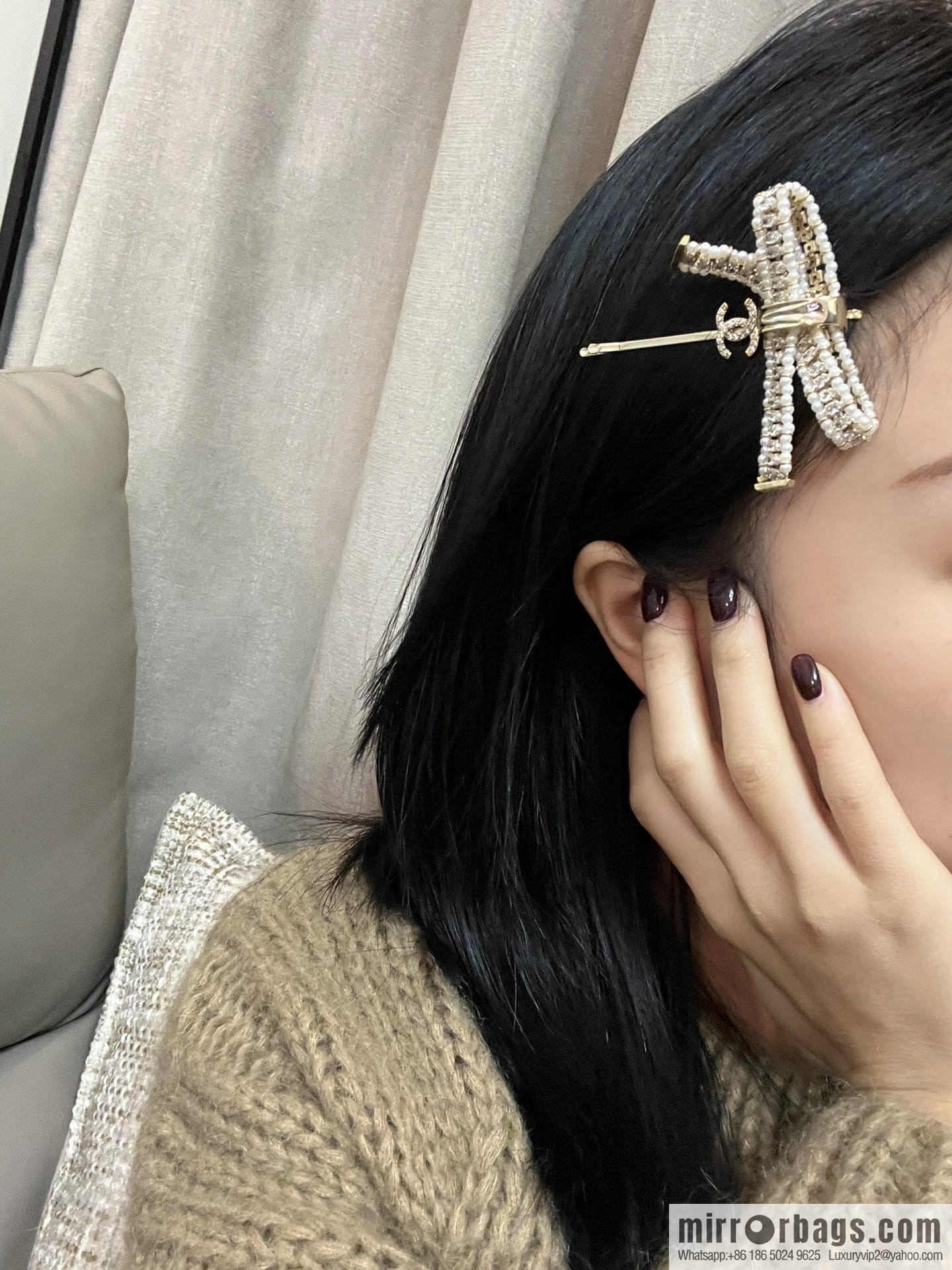 New ☑️ Chanel double c bow hairpin hairpin