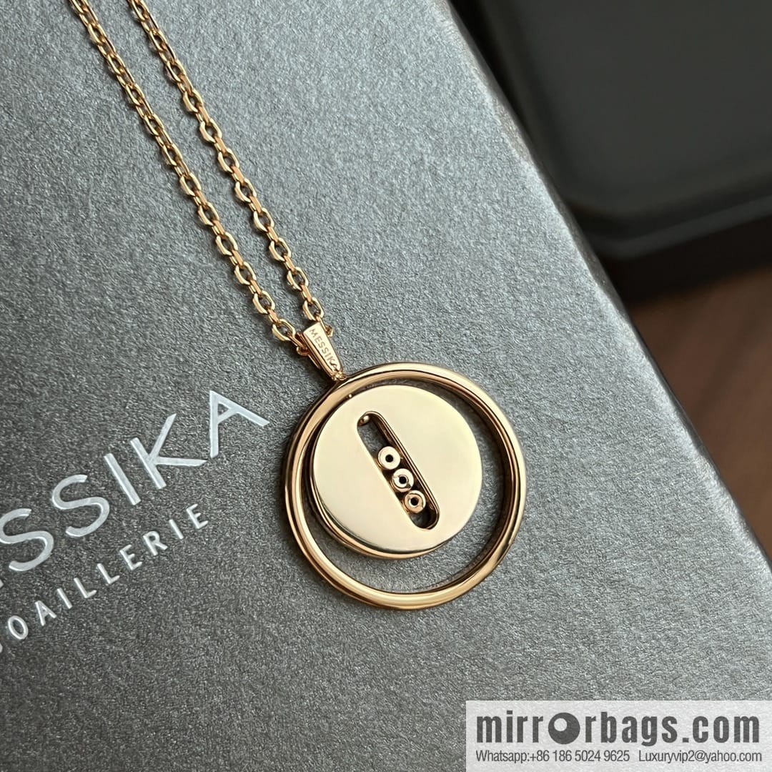 Messika LUCKY MOVE white fritillary necklace