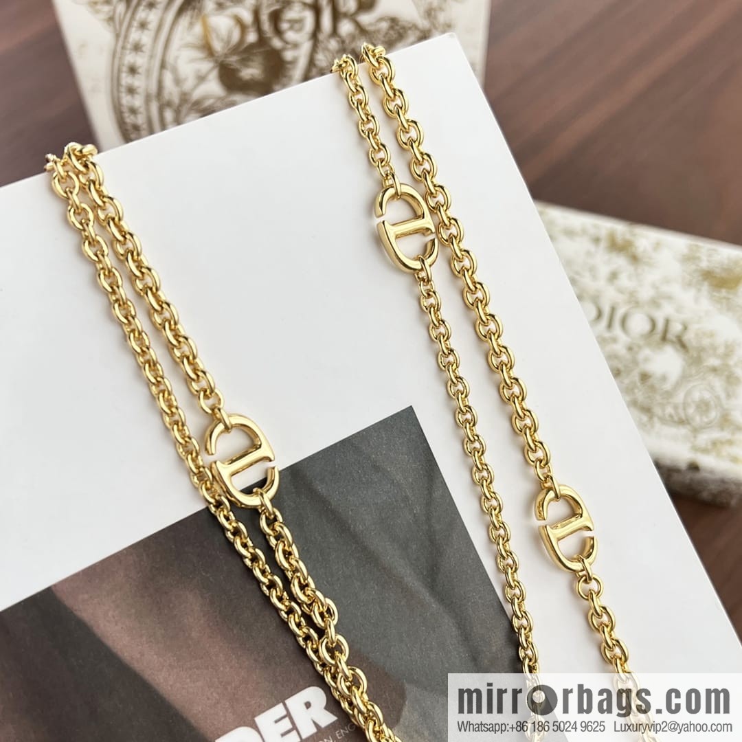 New ☑️ Dior CD double layer necklace