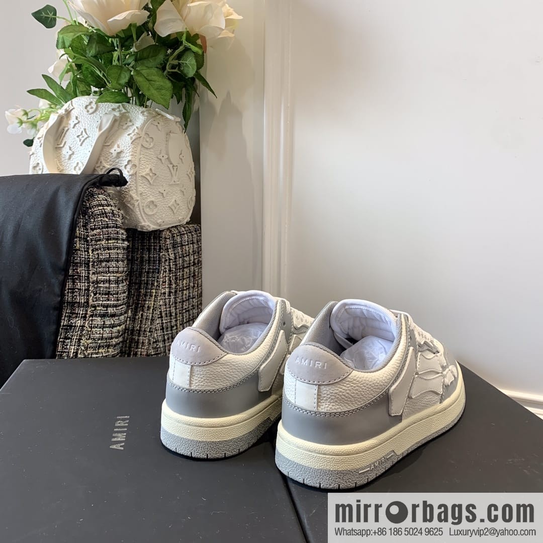 G03H4 AMIRI 21SS SKEL-TOP Bone Low Top