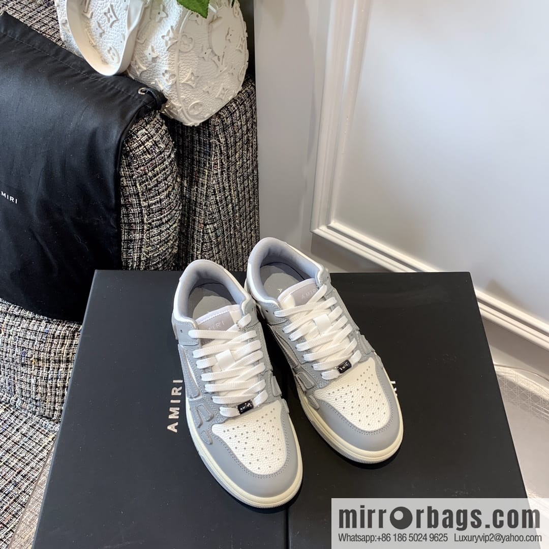 G03H4 AMIRI 21SS SKEL-TOP Bone Low Top