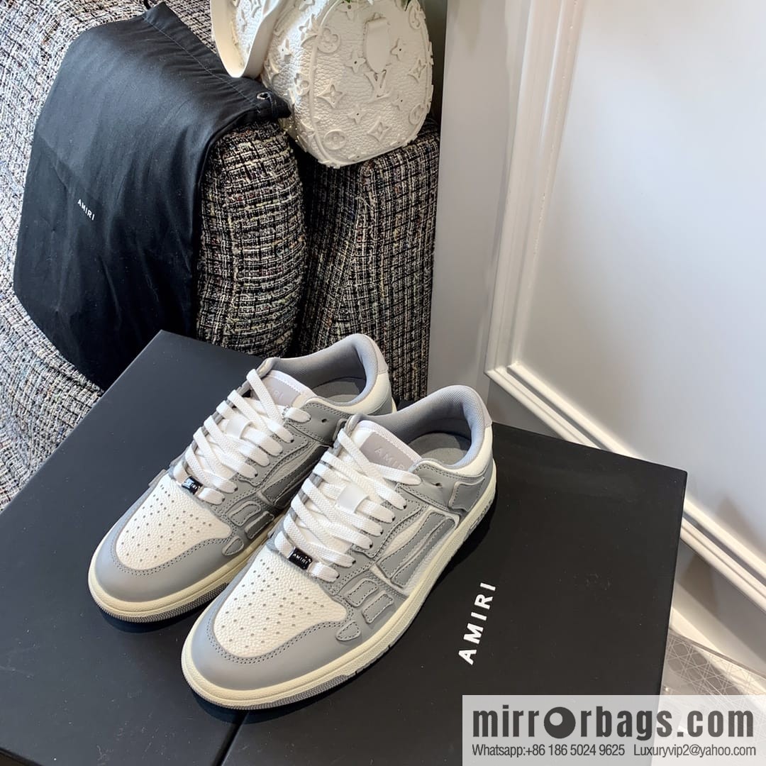 G03H4 AMIRI 21SS SKEL-TOP Bone Low Top