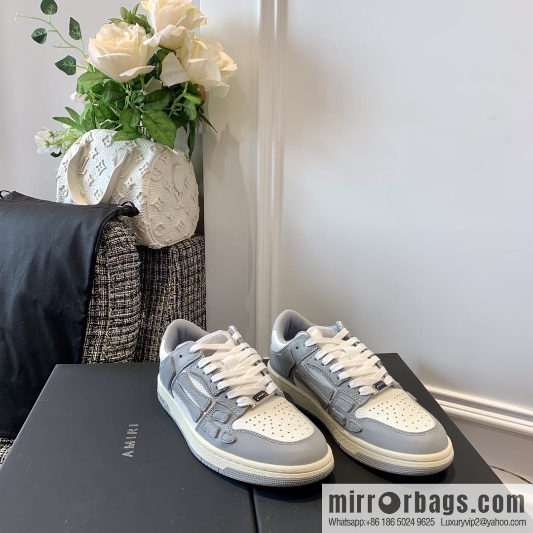 G03H4 AMIRI 21SS SKEL-TOP Bone Low Top